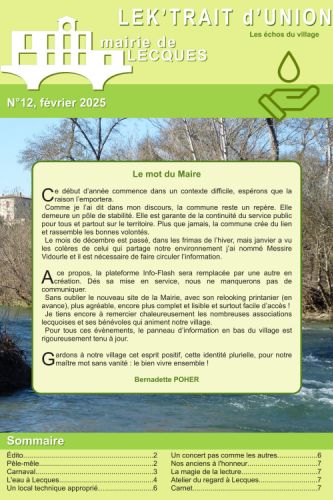 Lek'Trait d'Union n°12, cliquer pour lire le bulletin